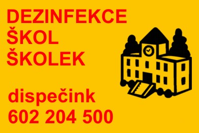 Dezinfekce škol školek